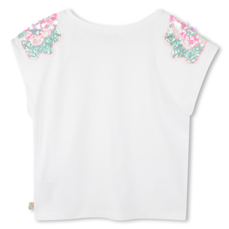 T-shirt with shoulder sequins BILLIEBLUSH 
                    GIRL
