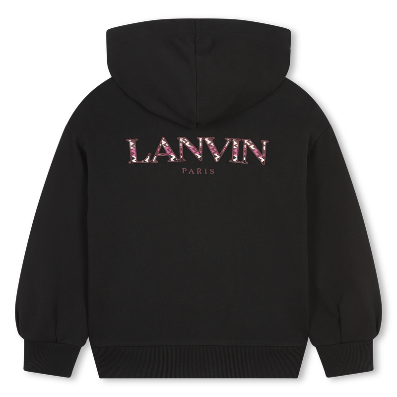 Embroidered Zip-Up Sweatshirt LANVIN 
                    GIRL