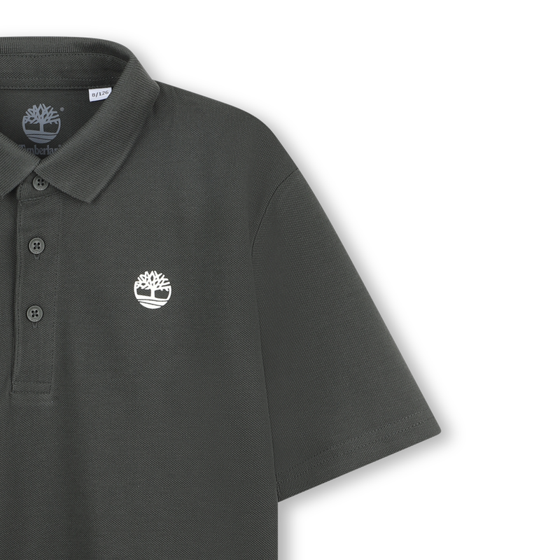 Plain polo with logo on chest TIMBERLAND 
                    BOY