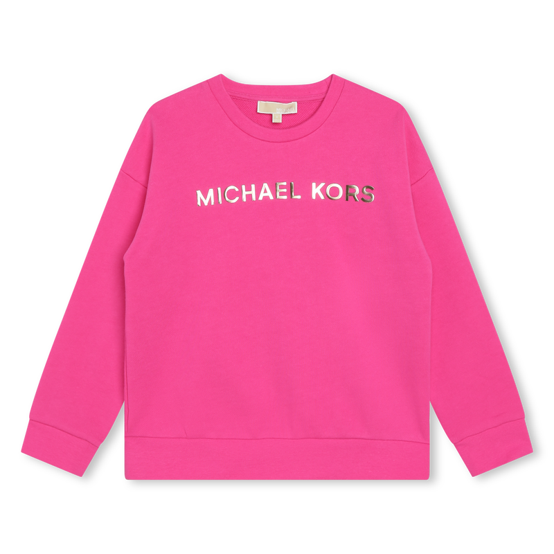 Cotton Fleece Sweatshirt MICHAEL KORS 
                    GIRL