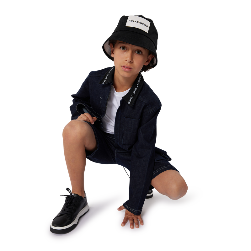 Cotton Bucket Hat KARL LAGERFELD KIDS 
                    BOY