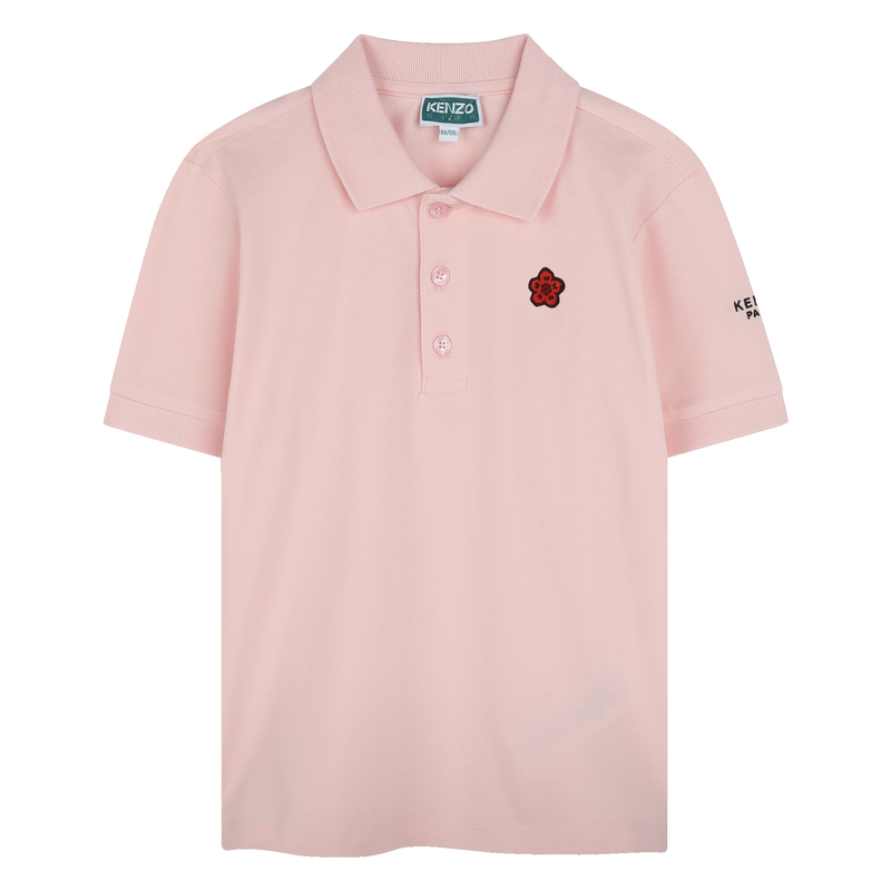 Polo with patch and embroidery KENZO KIDS 
                    UNISEX