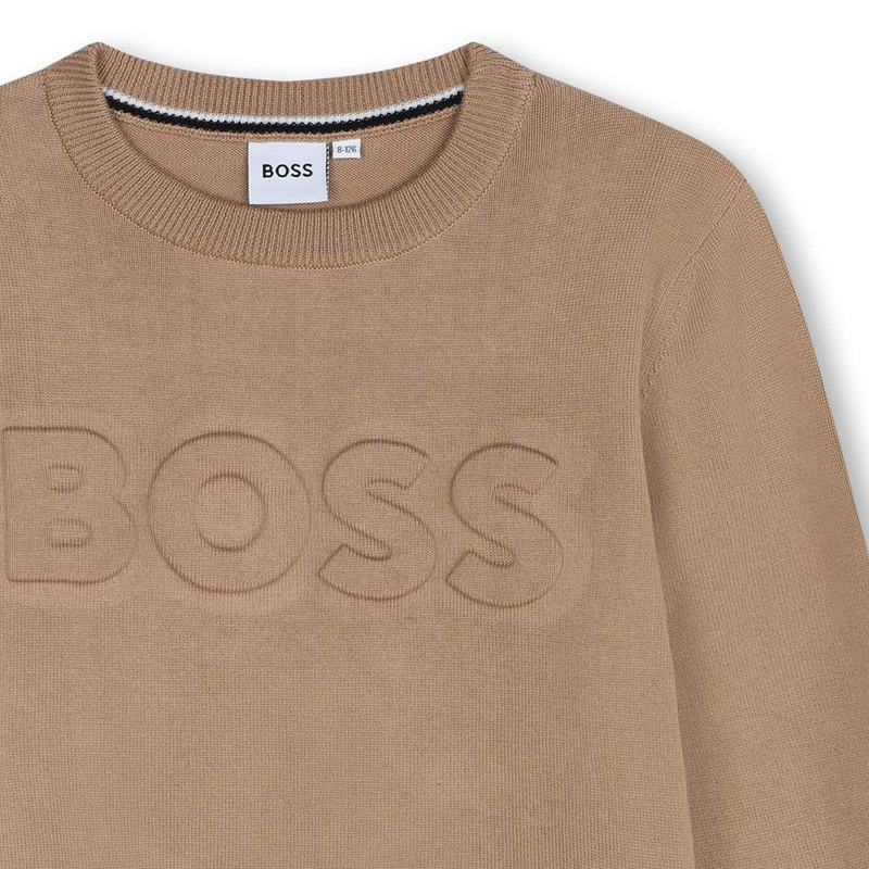 Cotton Knitted Sweater BOSS 
                    BOY