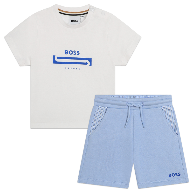 Cotton jersey set BOSS 
                    BOY