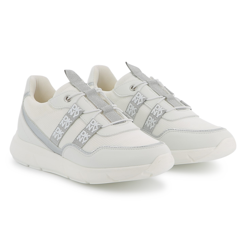 Two-material lace-up sneakers DKNY 
                    GIRL