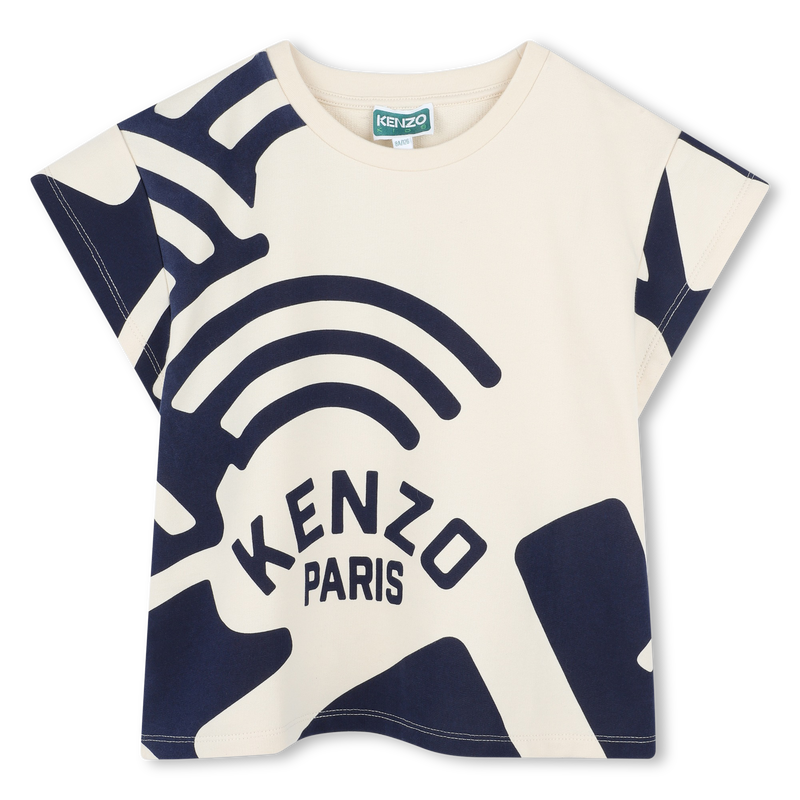 Printed fleece T-shirt KENZO KIDS 
                    GIRL