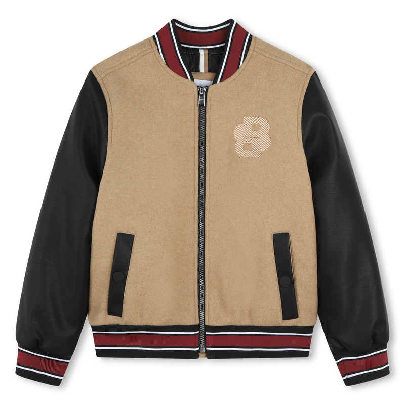 Wool-Blend Bomber Jacket BOSS 
                    BOY