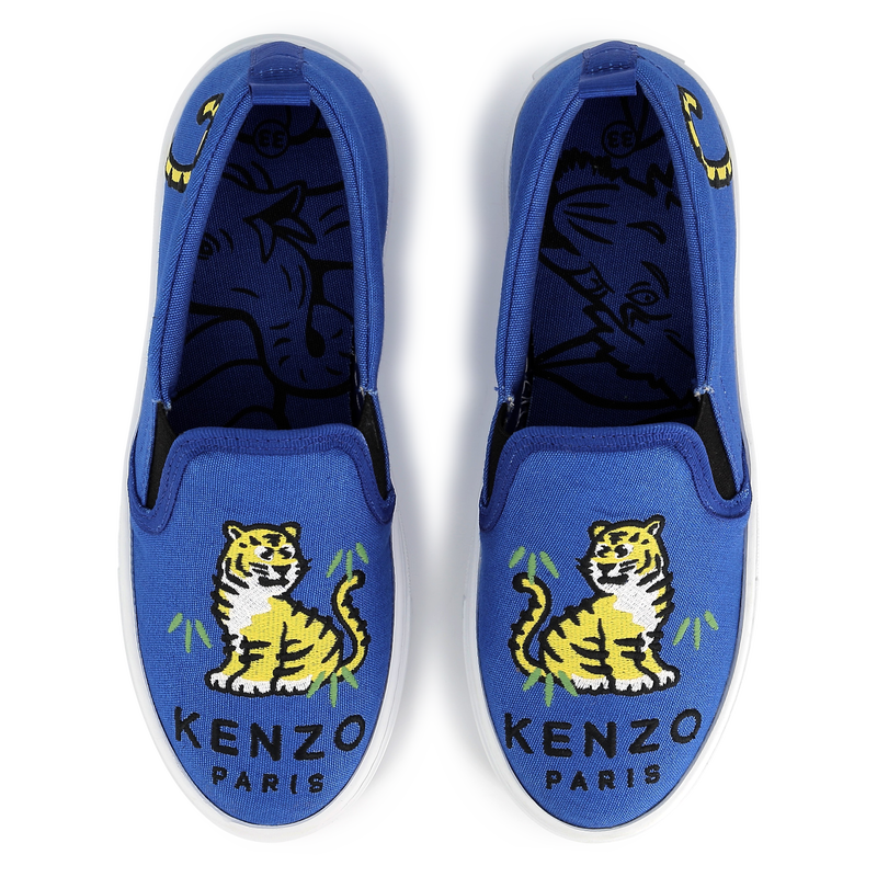 Elasticated canvas sneakers KENZO KIDS 
                    UNISEX