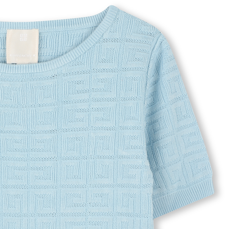 Short-sleeved 4G motif sweater GIVENCHY 
                    GIRL