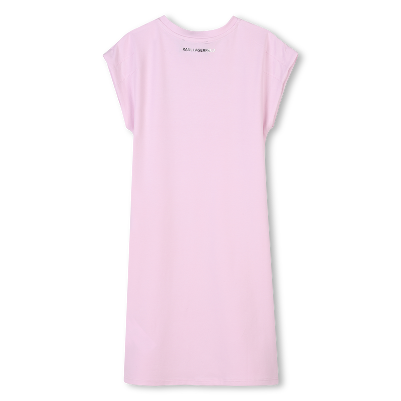 Novelty short-sleeved dress KARL LAGERFELD KIDS 
                    GIRL