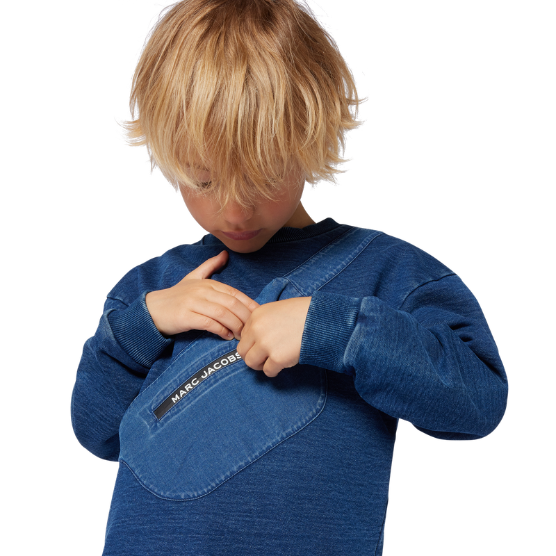 Printed fleece sweatshirt THE MARC JACOBS 
                    BOY
