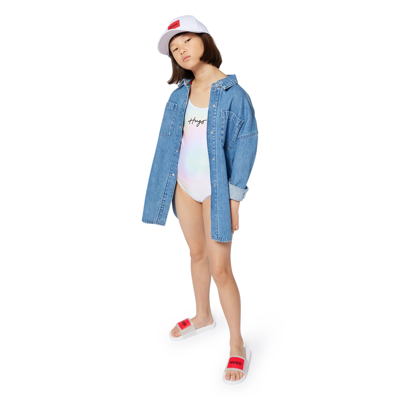 Sliders with badges HUGO 
                    GIRL