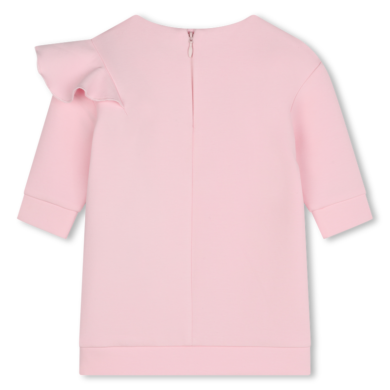 Long-Sleeved Ruffled Dress KARL LAGERFELD KIDS 
                    GIRL