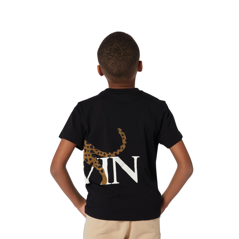 Hobo Cat Print T-Shirt LANVIN 
                    BOY
