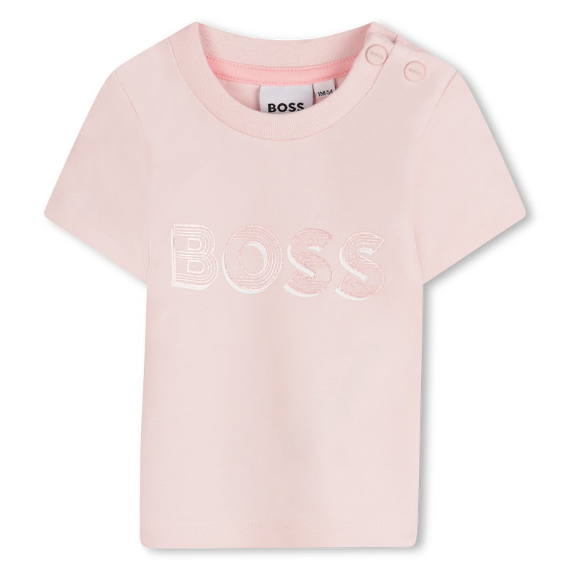 T-shirt with shiny print BOSS 
                    GIRL