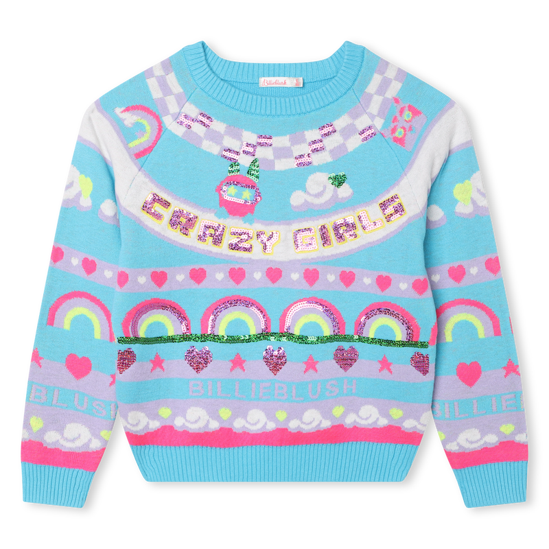 Knit holiday sweater BILLIEBLUSH 
                    GIRL