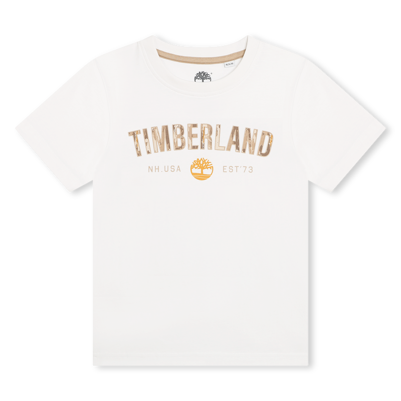 Short-Sleeved Cotton T-Shirt TIMBERLAND 
                    BOY
