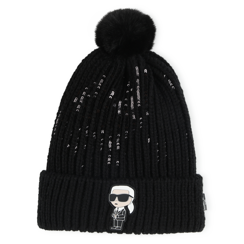 Choupette Pom-Pom Beanie KARL LAGERFELD KIDS 
                    GIRL