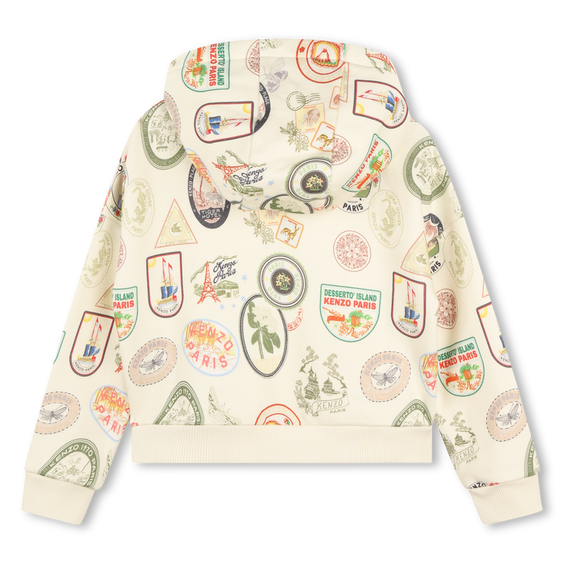 Printed Cotton Sweatshirt KENZO KIDS 
                    GIRL