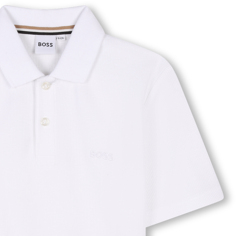 Cotton short-sleeved polo BOSS 
                    BOY