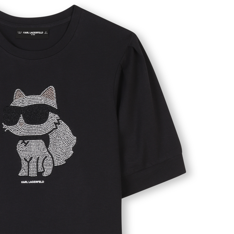 Short-sleeved dress KARL LAGERFELD KIDS 
                    GIRL