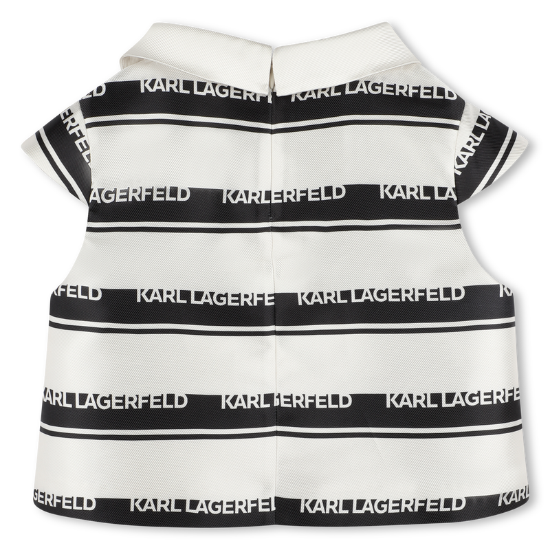 Blouse with logo stripes KARL LAGERFELD KIDS 
                    GIRL