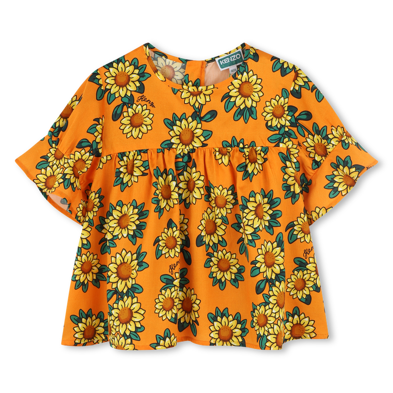 Cotton satin blouse KENZO KIDS 
                    GIRL
