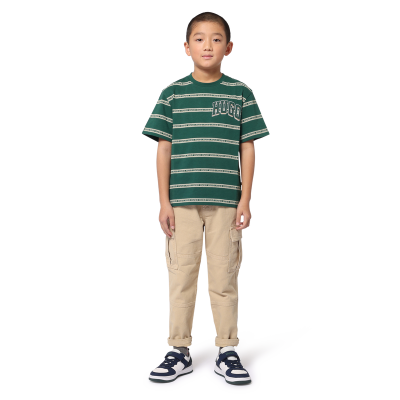 Lace-Up Velcro Sneakers HUGO 
                    BOY