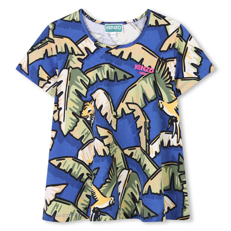 Short-sleeved cotton T-shirt KENZO KIDS 
                    GIRL