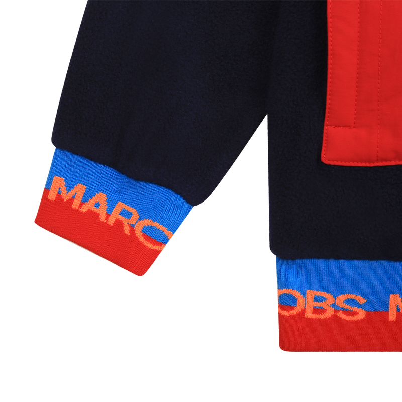 Fleece zip-up hoodie THE MARC JACOBS 
                    BOY