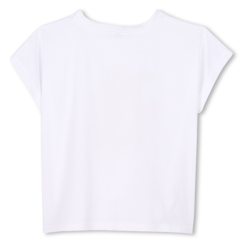 Cotton T-shirt with tie DKNY 
                    GIRL