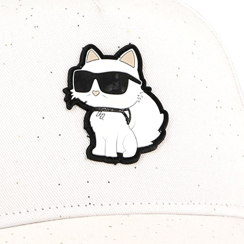 Adjustable cotton baseball cap KARL LAGERFELD KIDS 
                    GIRL