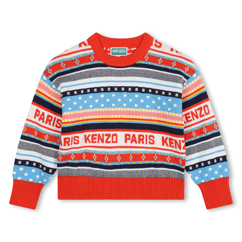 Jacquard Knit Sweater KENZO KIDS 
                    GIRL