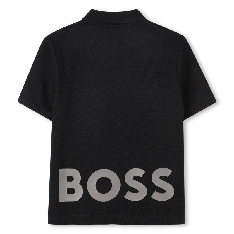 Cotton polo shirt with logo BOSS 
                    BOY