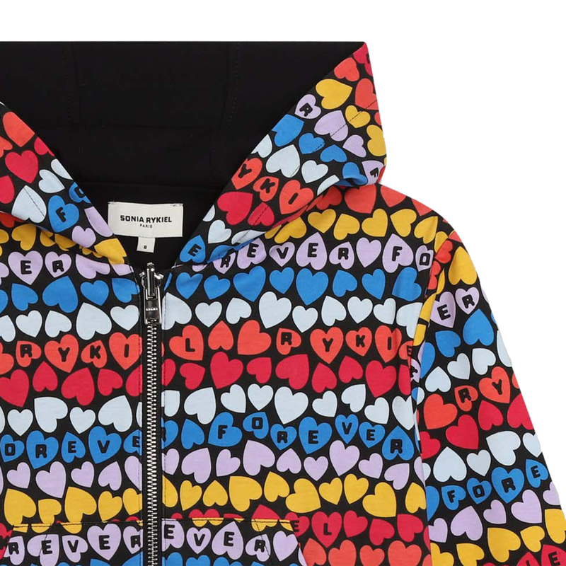 Hooded Zip-Up Sweatshirt SONIA RYKIEL 
                    GIRL