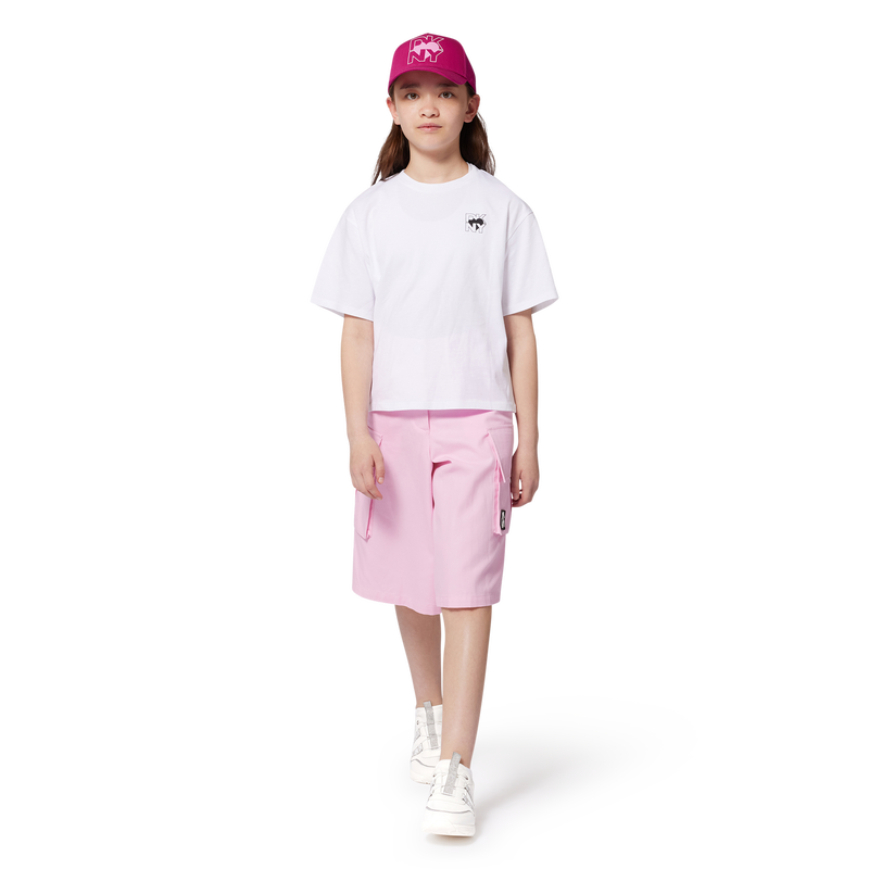 Two-material lace-up sneakers DKNY 
                    GIRL