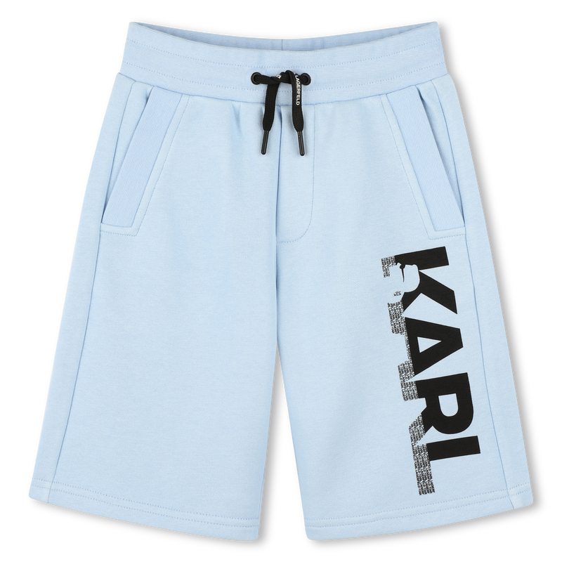 Elasticated cotton Bermudas KARL LAGERFELD KIDS 
                    BOY