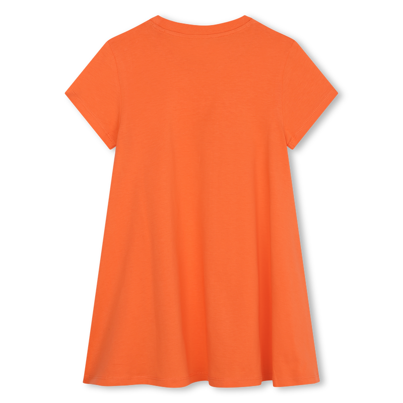 Short-sleeved cotton dress KENZO KIDS 
                    GIRL