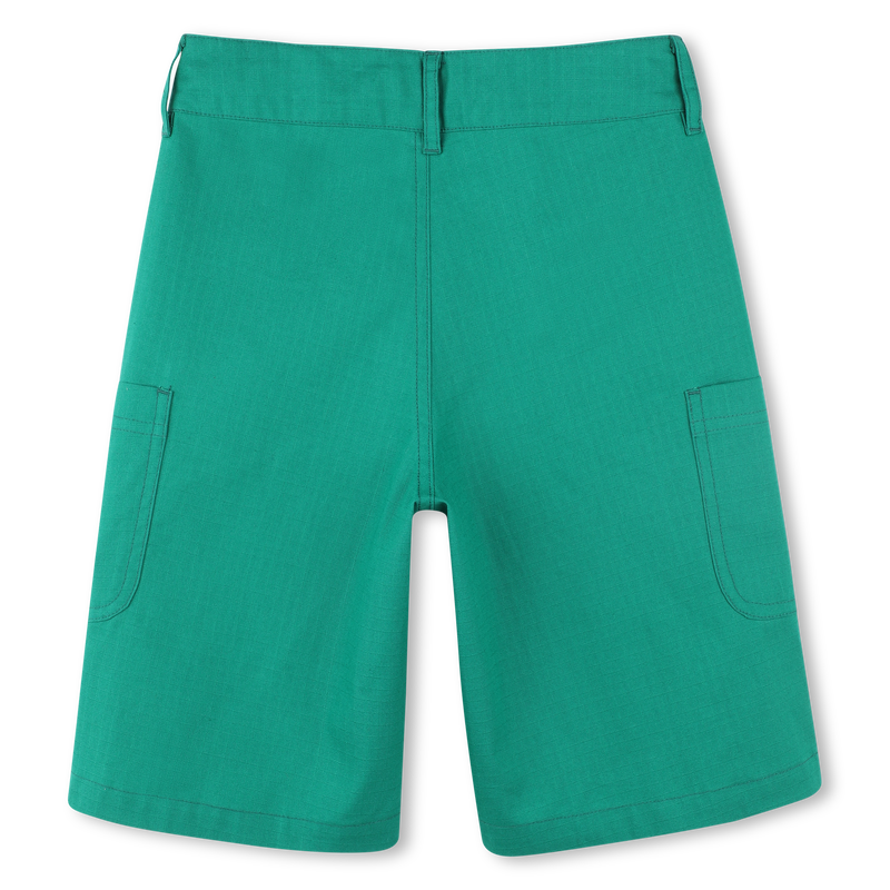 Cotton Bermuda cargo shorts KENZO KIDS 
                    BOY