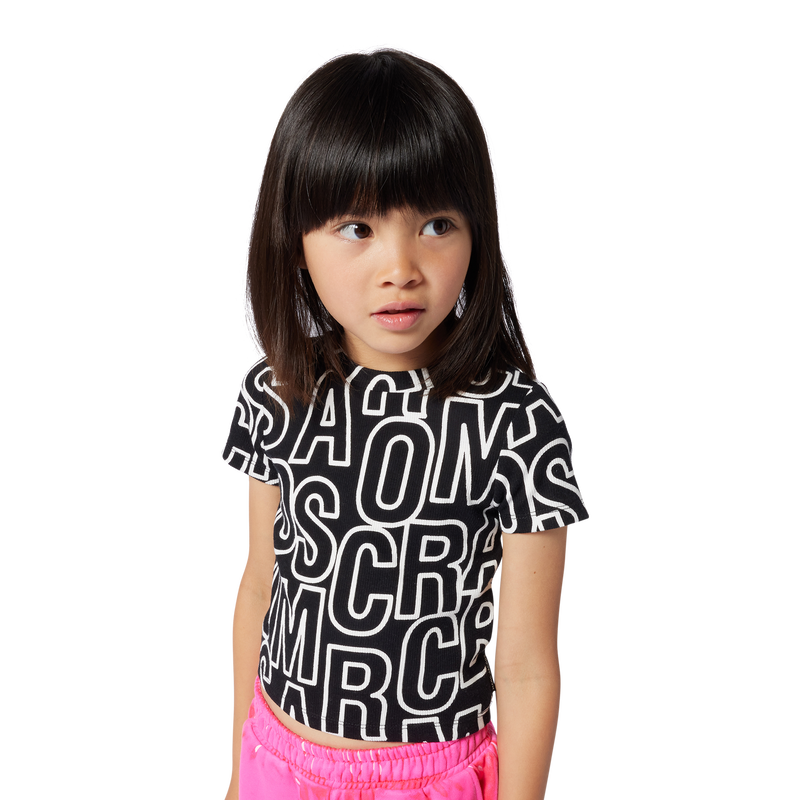 Cropped printed T-shirt THE MARC JACOBS 
                    GIRL