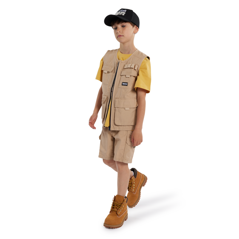 Cotton Multi-Pocket Bermudas TIMBERLAND 
                    BOY