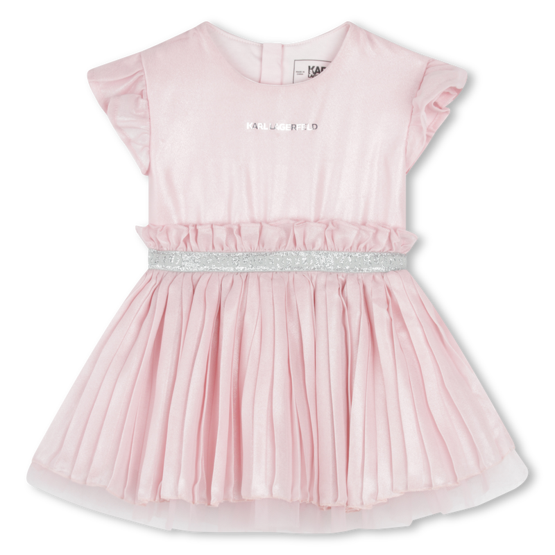 Pleated Party Dress KARL LAGERFELD KIDS 
                    GIRL