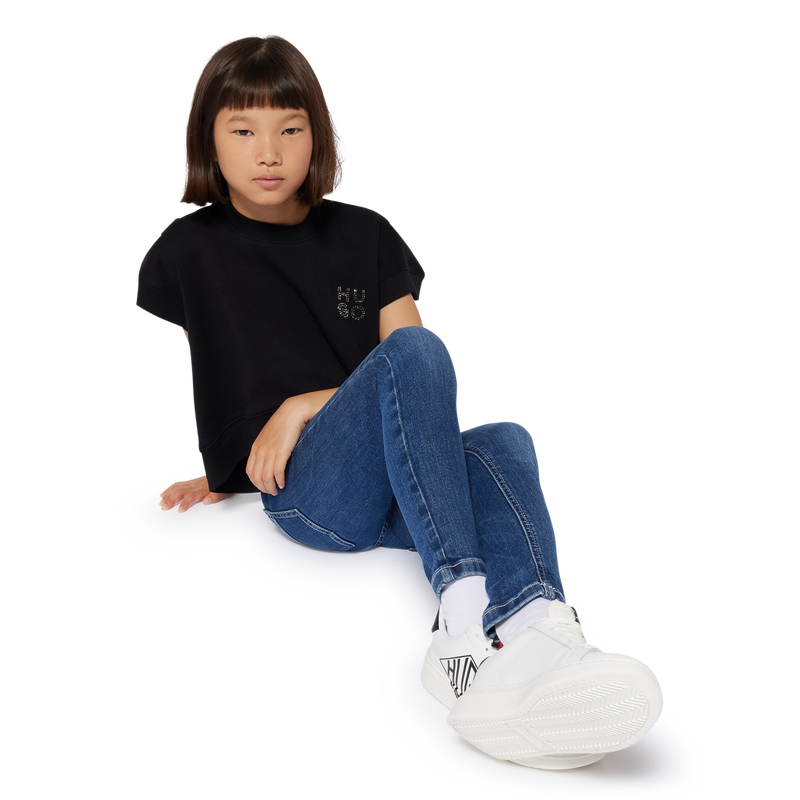 Lace-up leather sneakers HUGO 
                    BOY