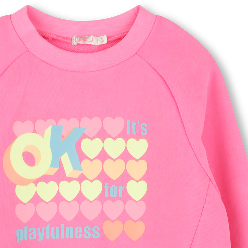 Dyed fleece sweatshirt BILLIEBLUSH 
                    GIRL