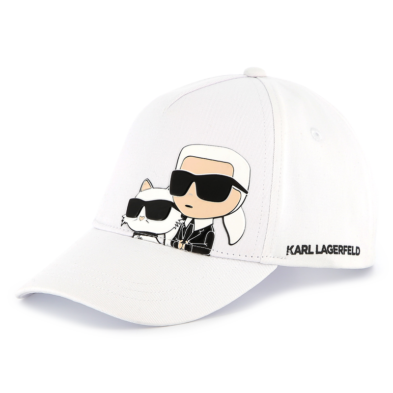 Adjustable printed cap KARL LAGERFELD KIDS 
                    GIRL