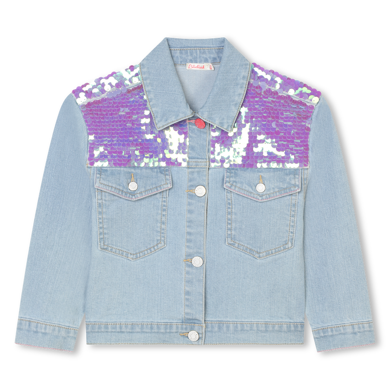 Accessorized jean jacket BILLIEBLUSH 
                    GIRL
