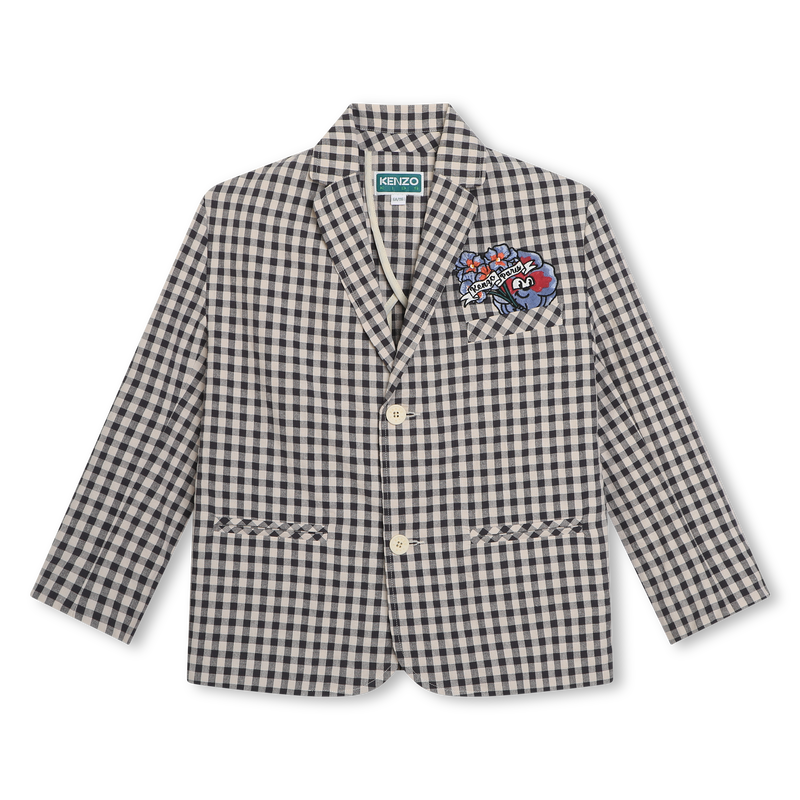 Checked suit jacket KENZO KIDS 
                    BOY