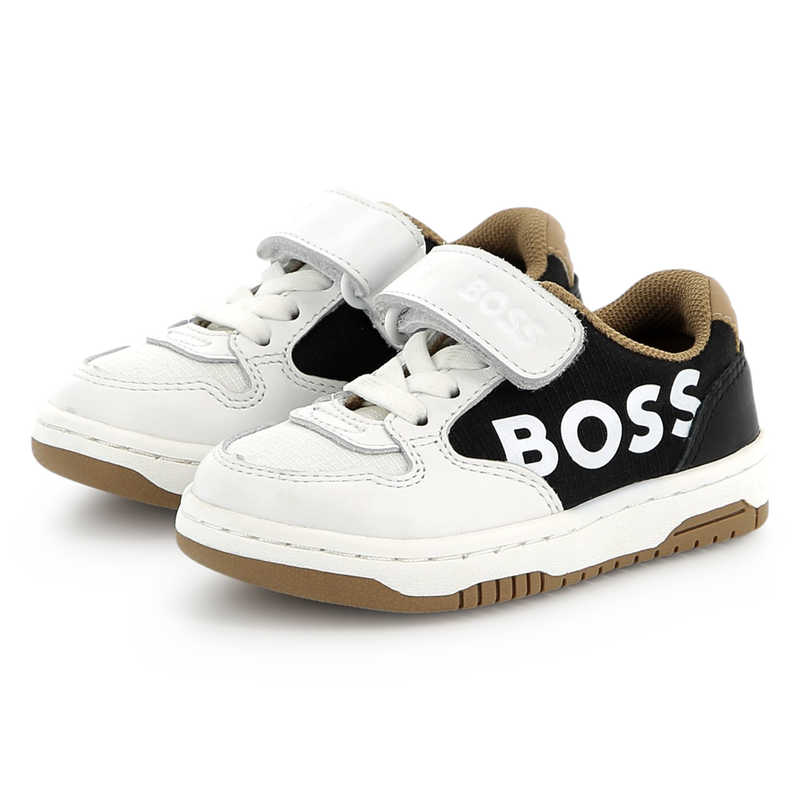 Leather lace-up sneakers BOSS 
                    BOY