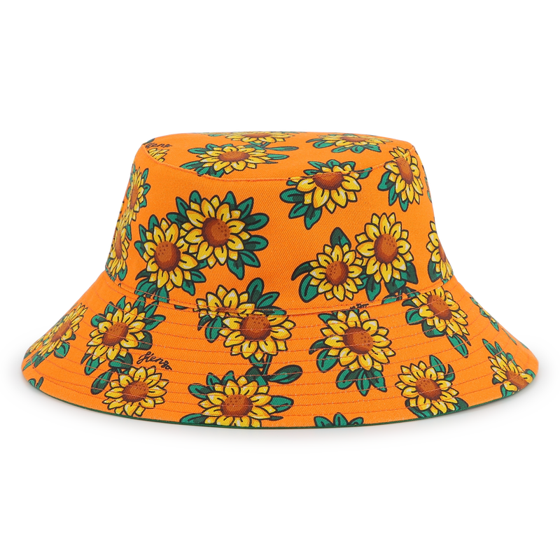 Reversible cotton bucket hat KENZO KIDS 
                    UNISEX