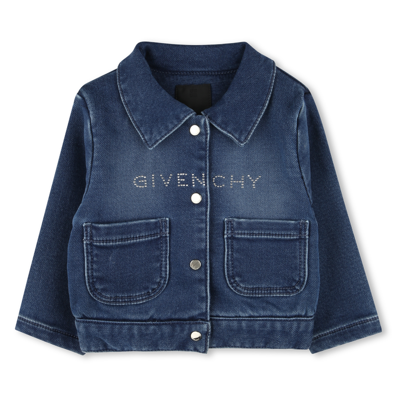 Buttoned fleece denim jacket GIVENCHY 
                    GIRL